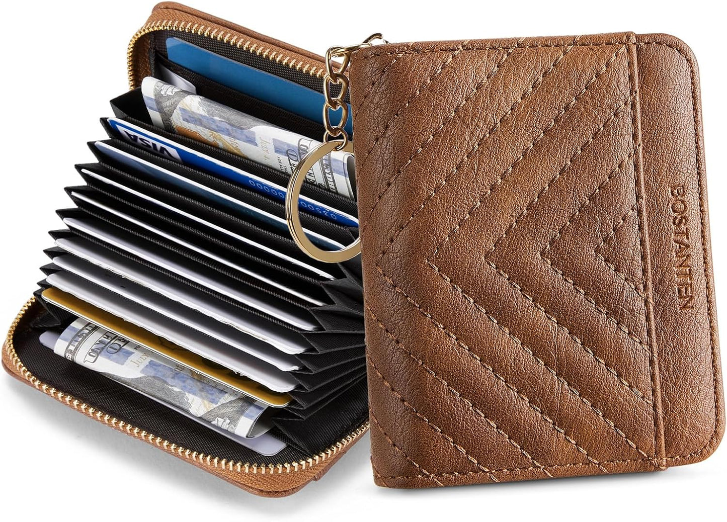 HOTBOSTANTEN Crossbody Bags for Women ＆ Credit Card Holder Wallet RFID Blocking Leather Small Wallet for Women