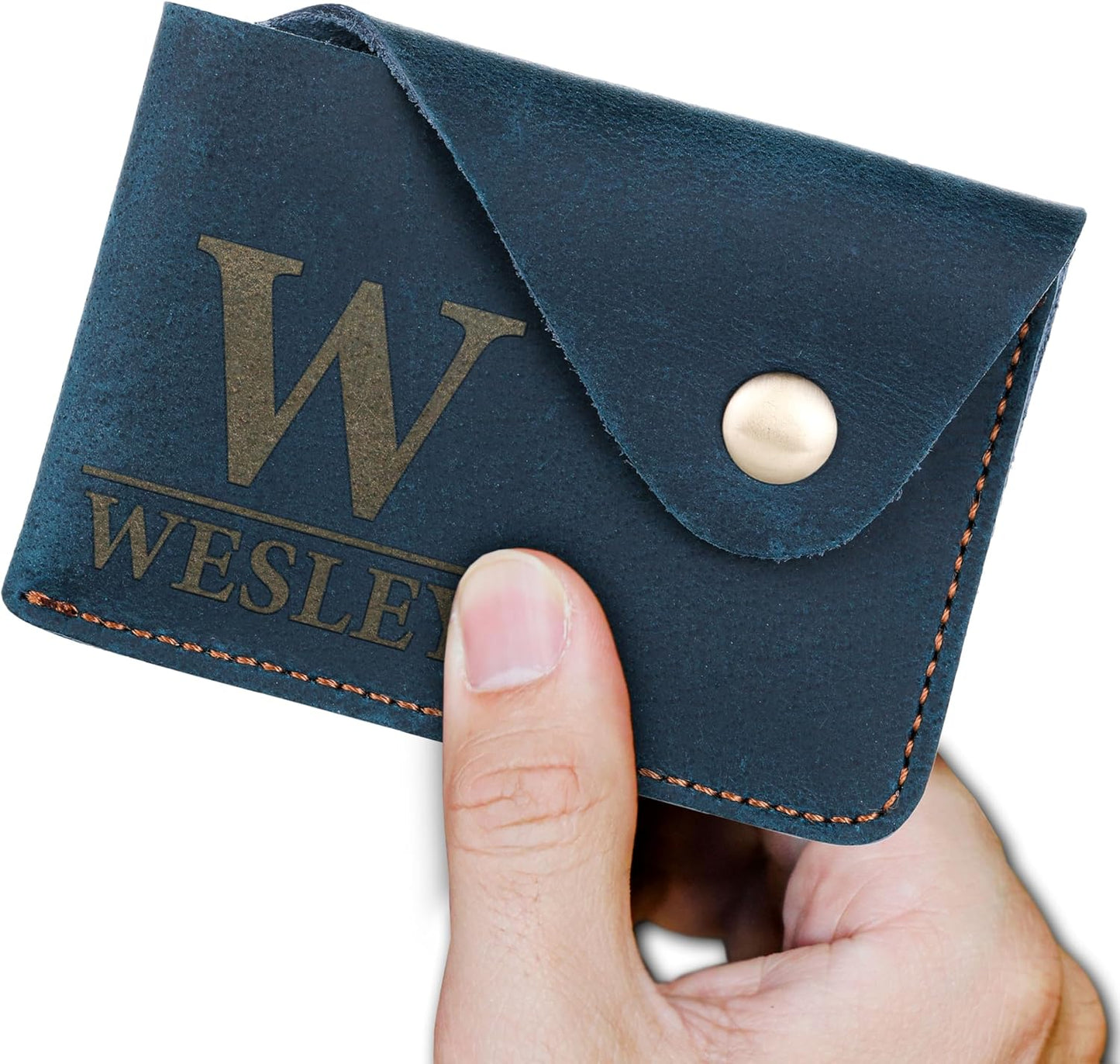 HOTKenzal Slim Minimalist Wallet Gift, Thin Leather Wallets for Women and Men, Personalized Slim Card Case, Best Minimalist Wallets, Front Pocket Wallets for Men Leather, Customized Card Organizer,Holder