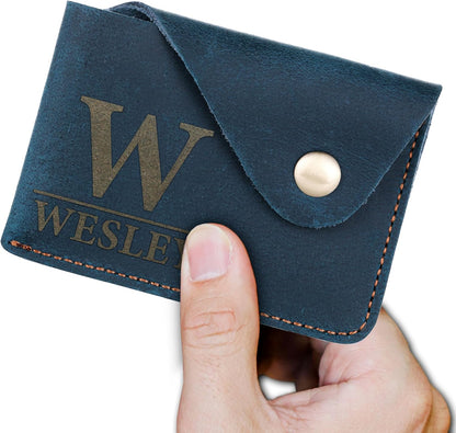 HOTKenzal Slim Minimalist Wallet Gift, Thin Leather Wallets for Women and Men, Personalized Slim Card Case, Best Minimalist Wallets, Front Pocket Wallets for Men Leather, Customized Card Organizer,Holder