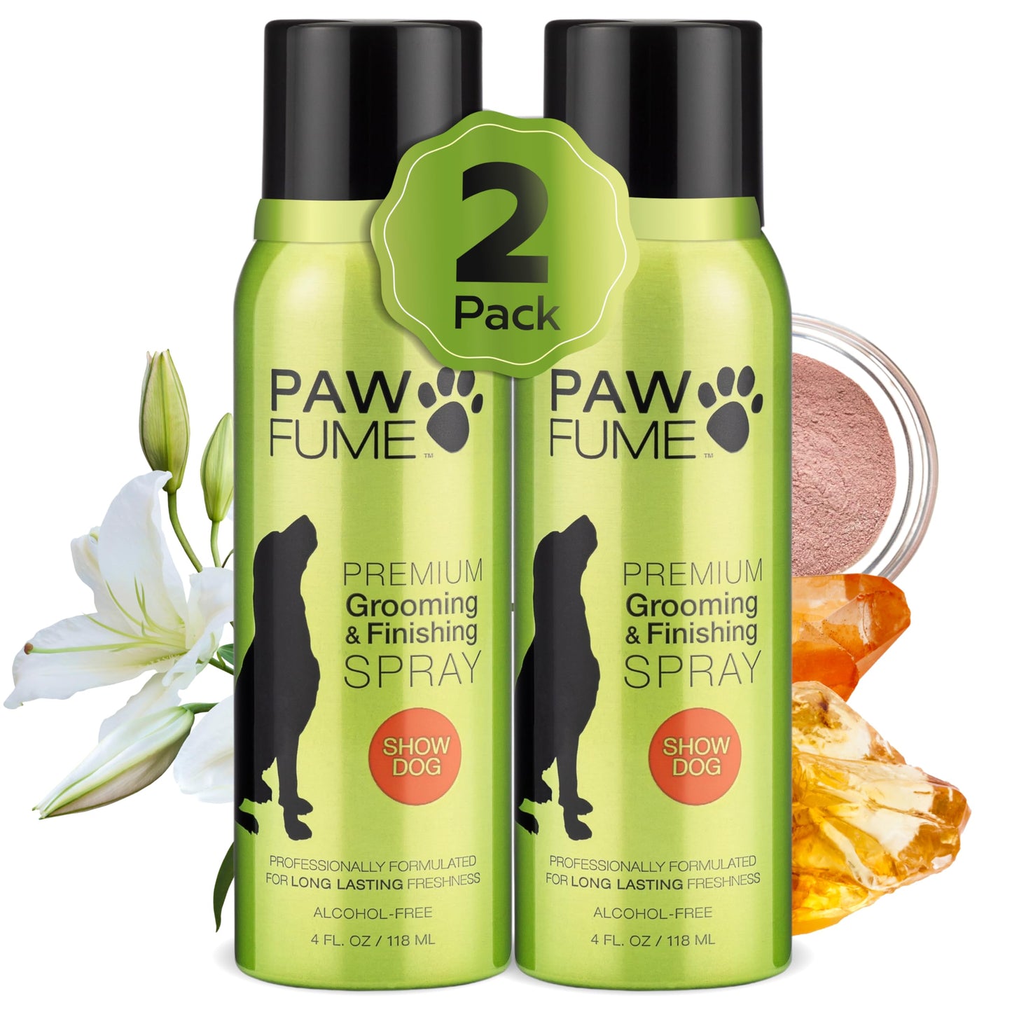 HOTPAWFUME Dog Perfume Spray Long Lasting Scent for Grooming, Show Dog, 1-Pack – Keep Your Pup Fresh All Day – Hypoallergenic, Alcohol-Free, Detangling Formula – Moisturizing Pet Cologne Spray for Dogs