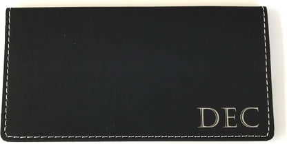 HOTThe Personal Exchange Personalized Checkbook Cover Faux Leather Permanently Engraved (Brown)