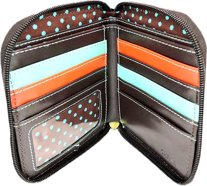 HOTChala Dragonfly Zip Around Wallet Wristlet - Vegan Leather