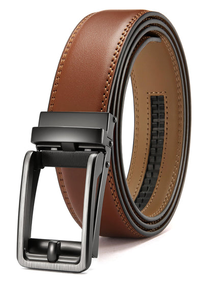 HOTCHAOREN Click Belts for Men - Mens Ratchet Belt 1 3/8" for Dress Pants - Perfect Companion to Men's Oxfords