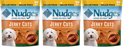 HOTBlue Buffalo Nudges Chicken Jerky Bites Natural Dog Treats, Tender & Meaty Dog Snacks, Healthy Reward or Training Treat, Made in the USA with Real Chicken, No Artificial Preservatives, 16 oz.