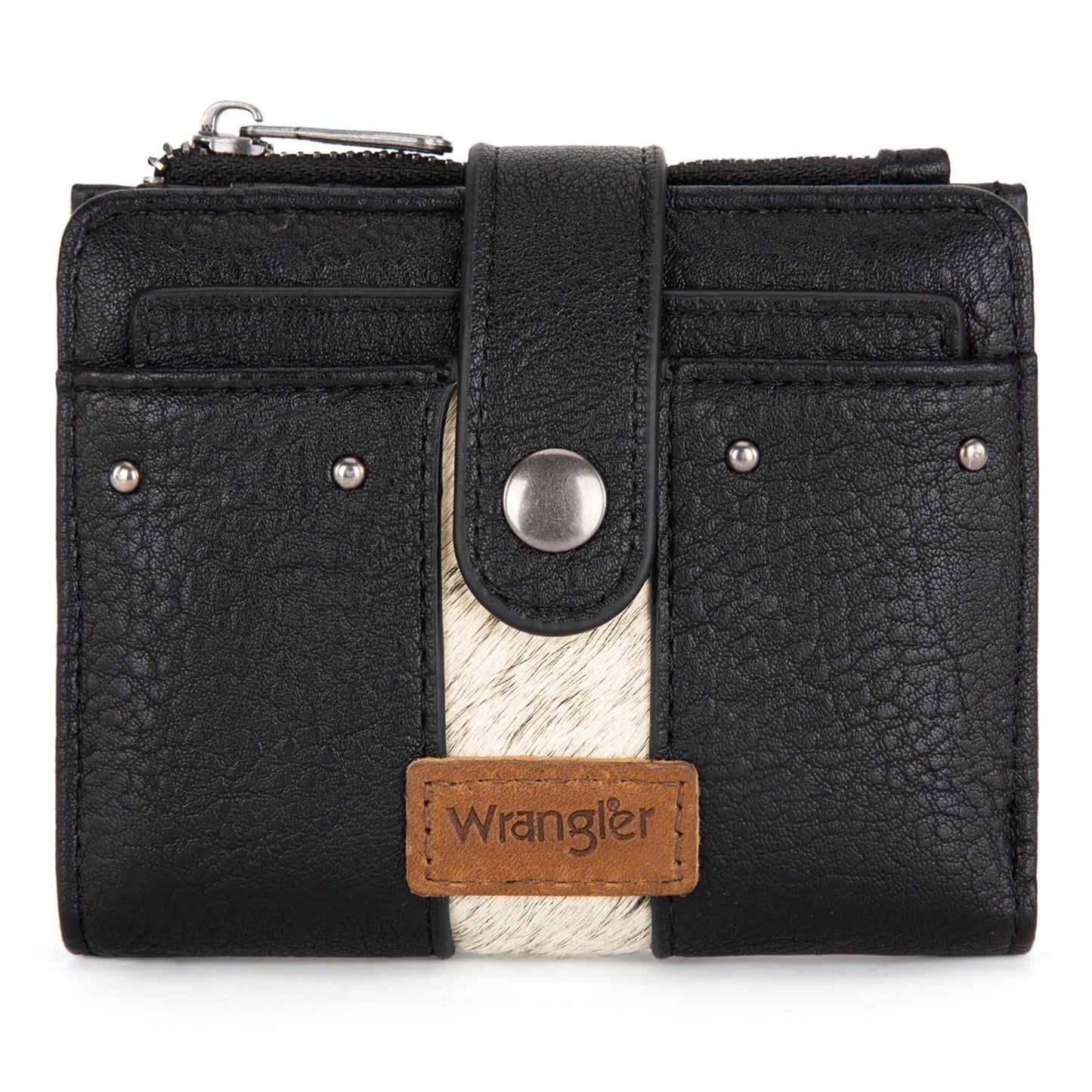 HOTMontana West X Wrangler Small Womens Wallet Leopard Print Women's Wallets, Card Cases & Money Organizers Small Bifold Card Wallet with Removable ID Window