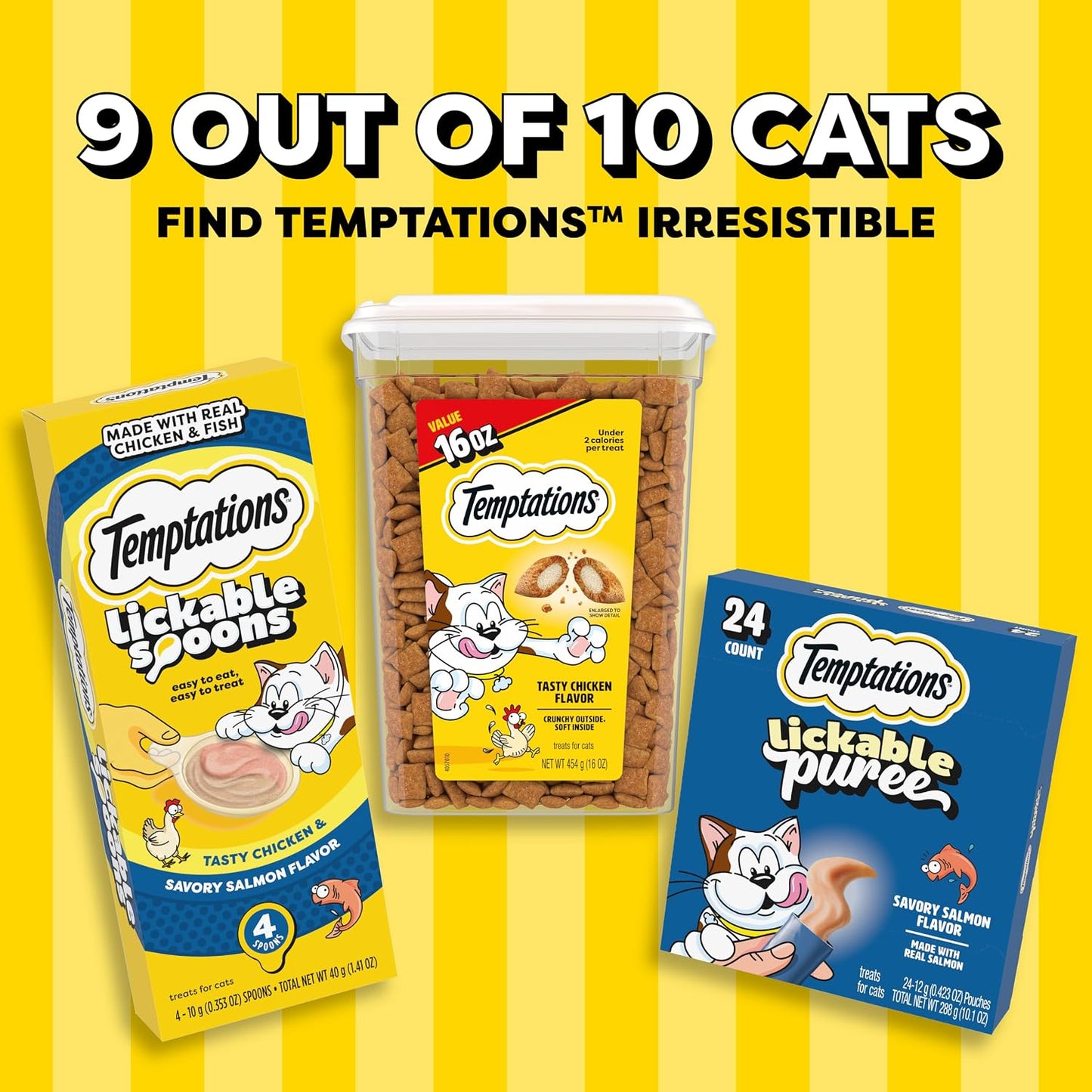 HOTTemptations Cat Treats Classic Crunchy and Soft Cat Treats, Tempting Tuna Flavor, 30 oz. Tub