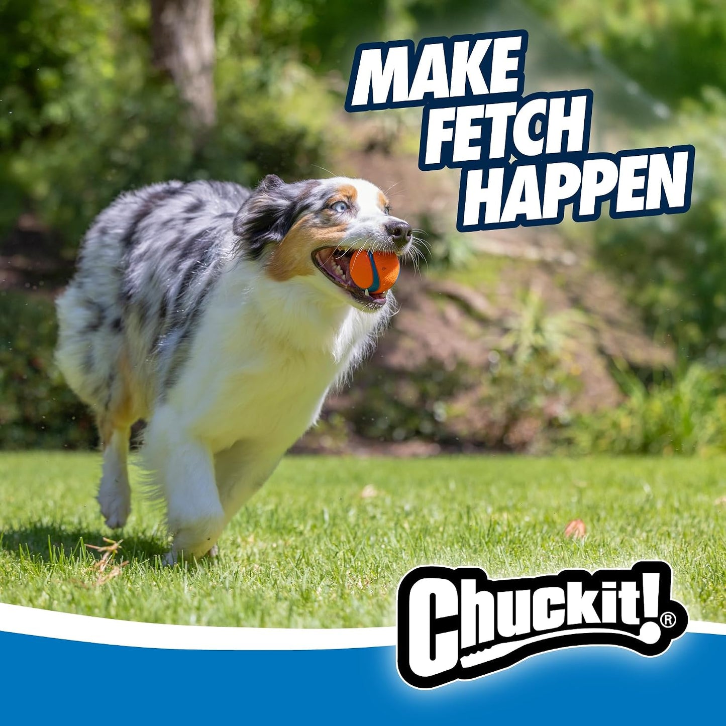 HOTChuckit! Ultra Ball Dog Toy - Medium Bouncy Fetch Balls For Dogs 20-60 lbs - Made from Durable Rubber - Floating Water Pet Toys - Size Medium - 2.5-inch Diameter - Pack of 4