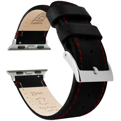 HOTBARTON WATCH BANDS - Top Grain Leather Watch Bands Compatible with Apple Watch Models - 1, 2, 3, 4, 5, 6, 7, 8, 9, 10, SE, Ultra & Ultra 2