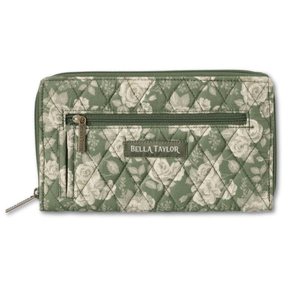 HOTBella Taylor Wrist Strap Wallet, Quilted Wristlet for Women | Lightweight, RFID blocking wristlet wallet, 11 card organizer, 4 cash/receipt slots, secure zipper, holds more, stays slim