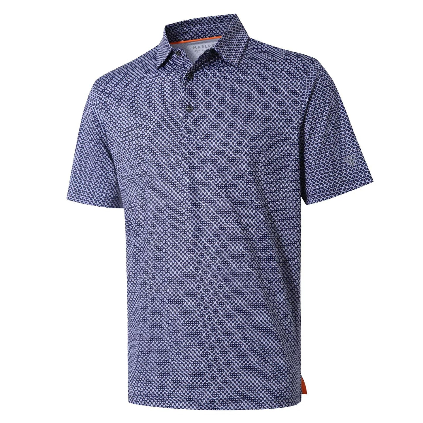 HOTGolf Shirts for Men Dry Fit Short Sleeve Print Performance Moisture Wicking Polo Shirt