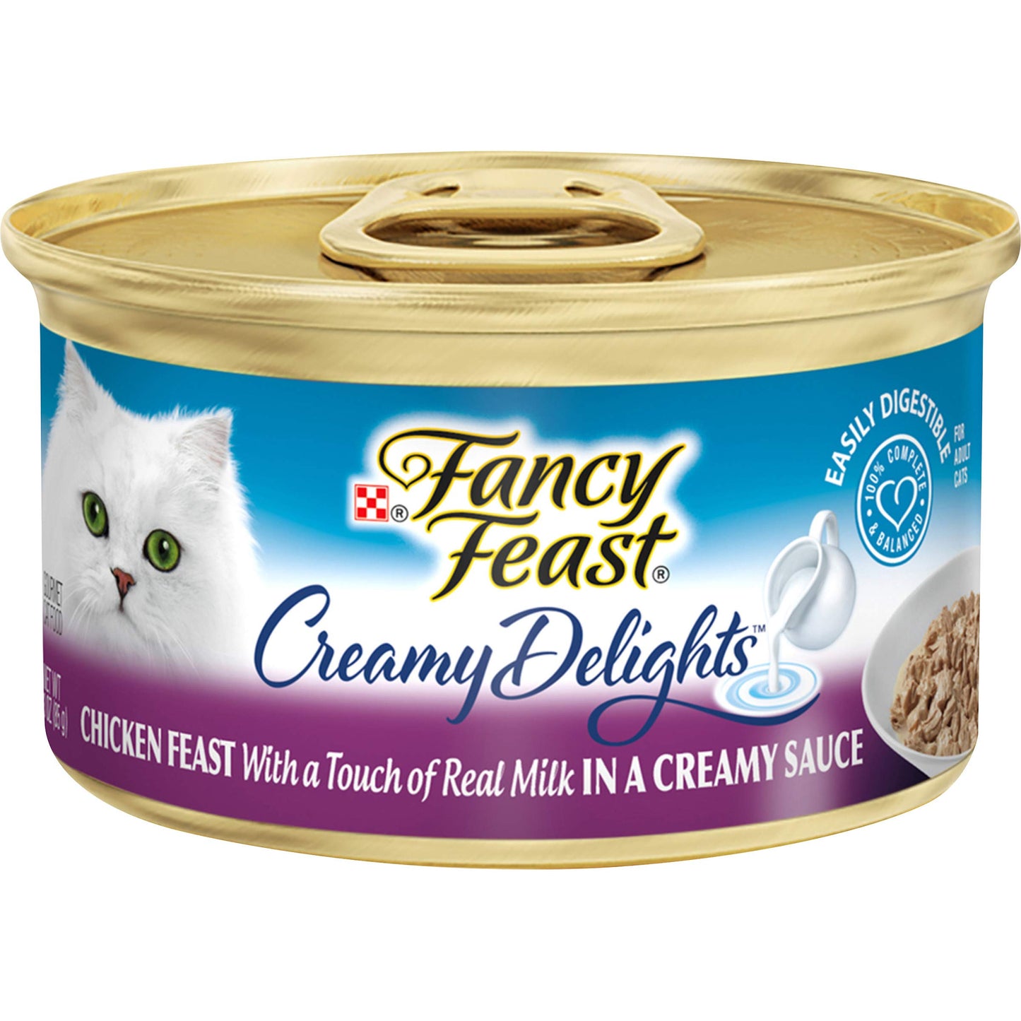 HOTPurina Fancy Feast Chicken and Beef Classic Pate Collection Grain Free Wet Cat Food Variety Pack - (Pack of 24) 3 Oz. Pull-Top Cans