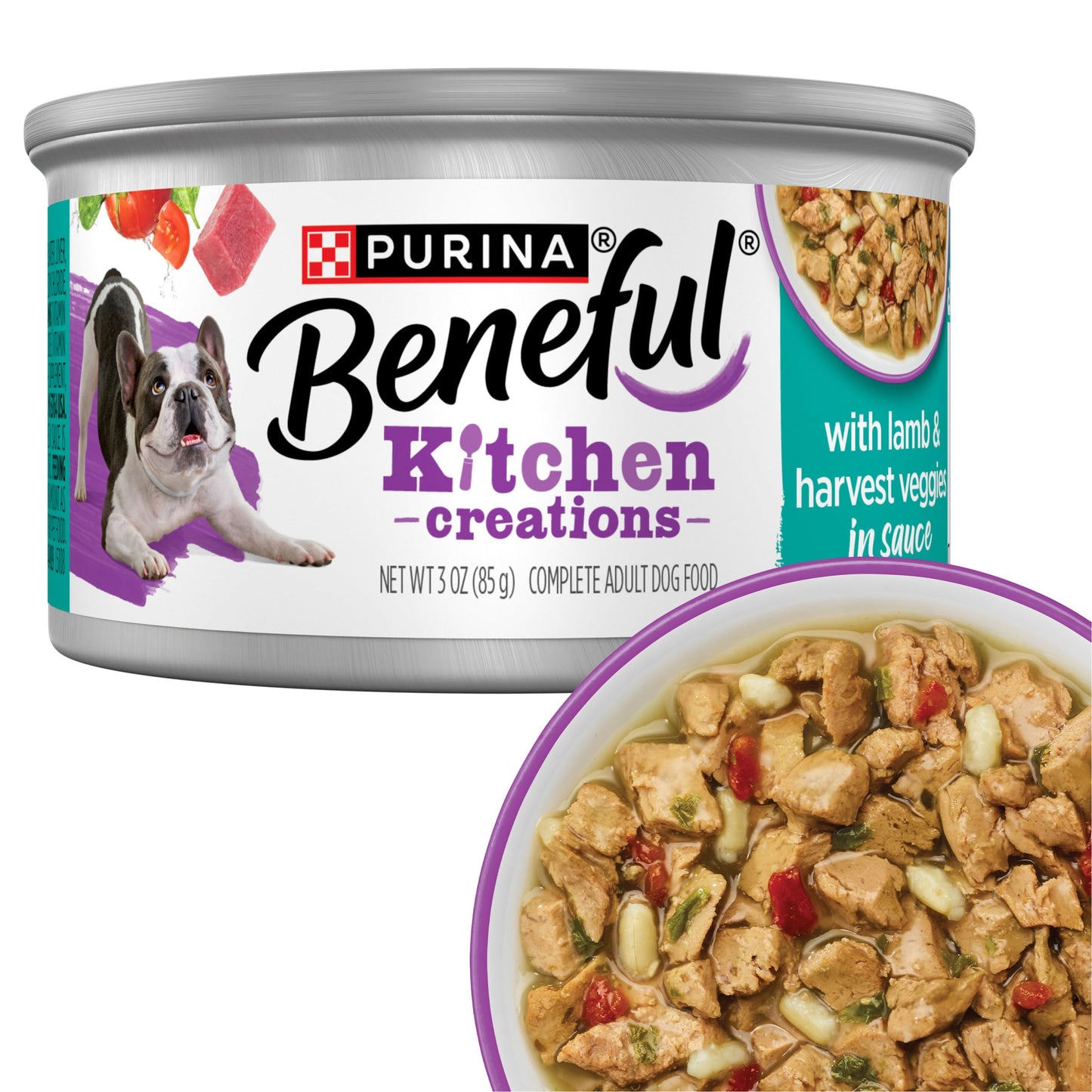 HOTPurina Beneful Kitchen Creations With Beef, Chicken, or Lamb Wet Dog Food Variety Pack - (Pack of 30) 3 oz. Cans
