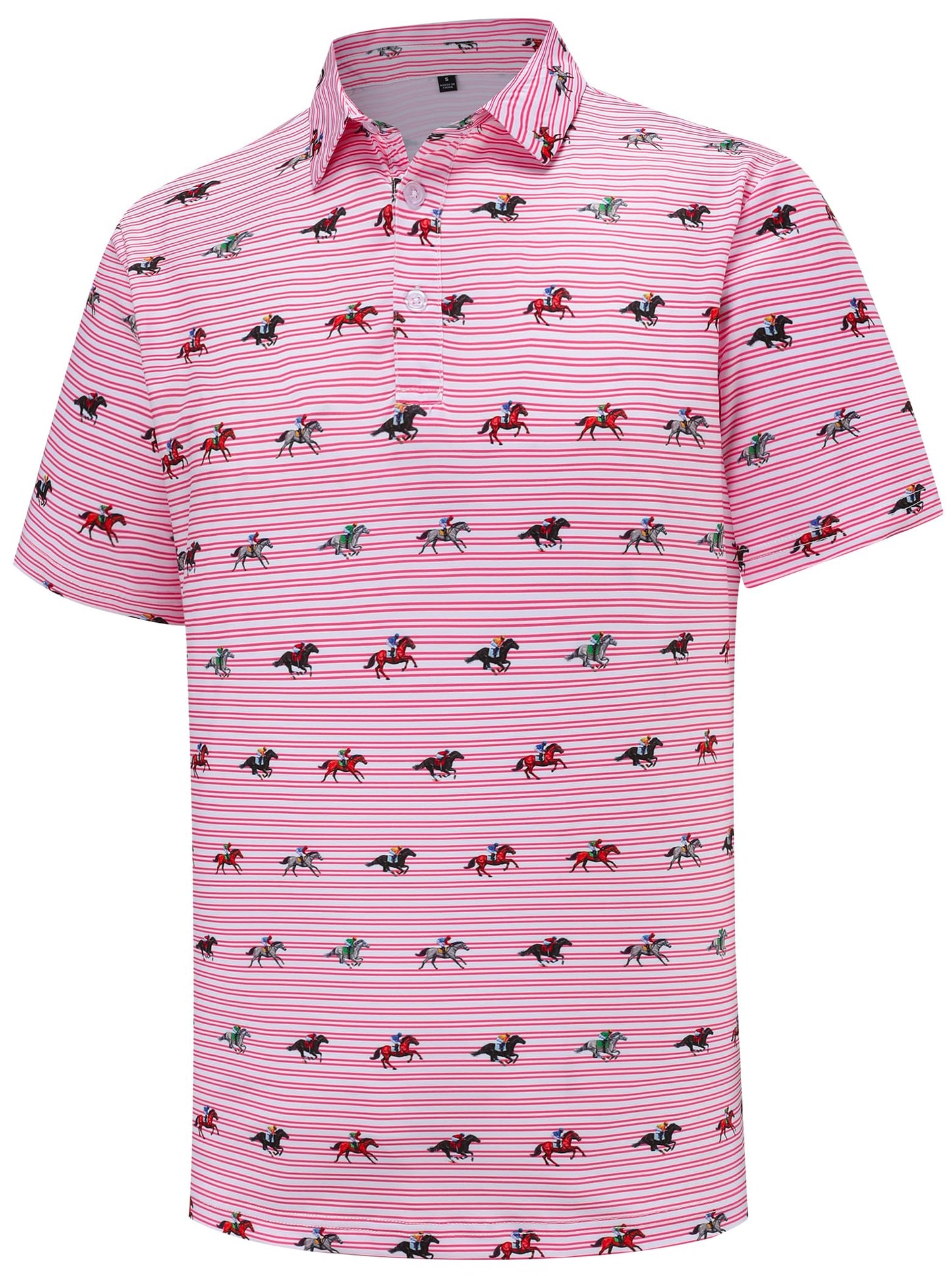 HOTMen's Golf Polo Shirts Short Sleeve Performance Moisture Wicking Dry Fit Funny Golf Polo Shirts for Men