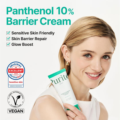 HOTPURITO Panthenol 10% Barrier Cream | Face Moisturizer for Skin Barrier Repair | All skin types, sensitive and blemish-prone skin | Non-Comedogenic, Vegan | Korean Skincare, 100mL, 3.38 fl.oz