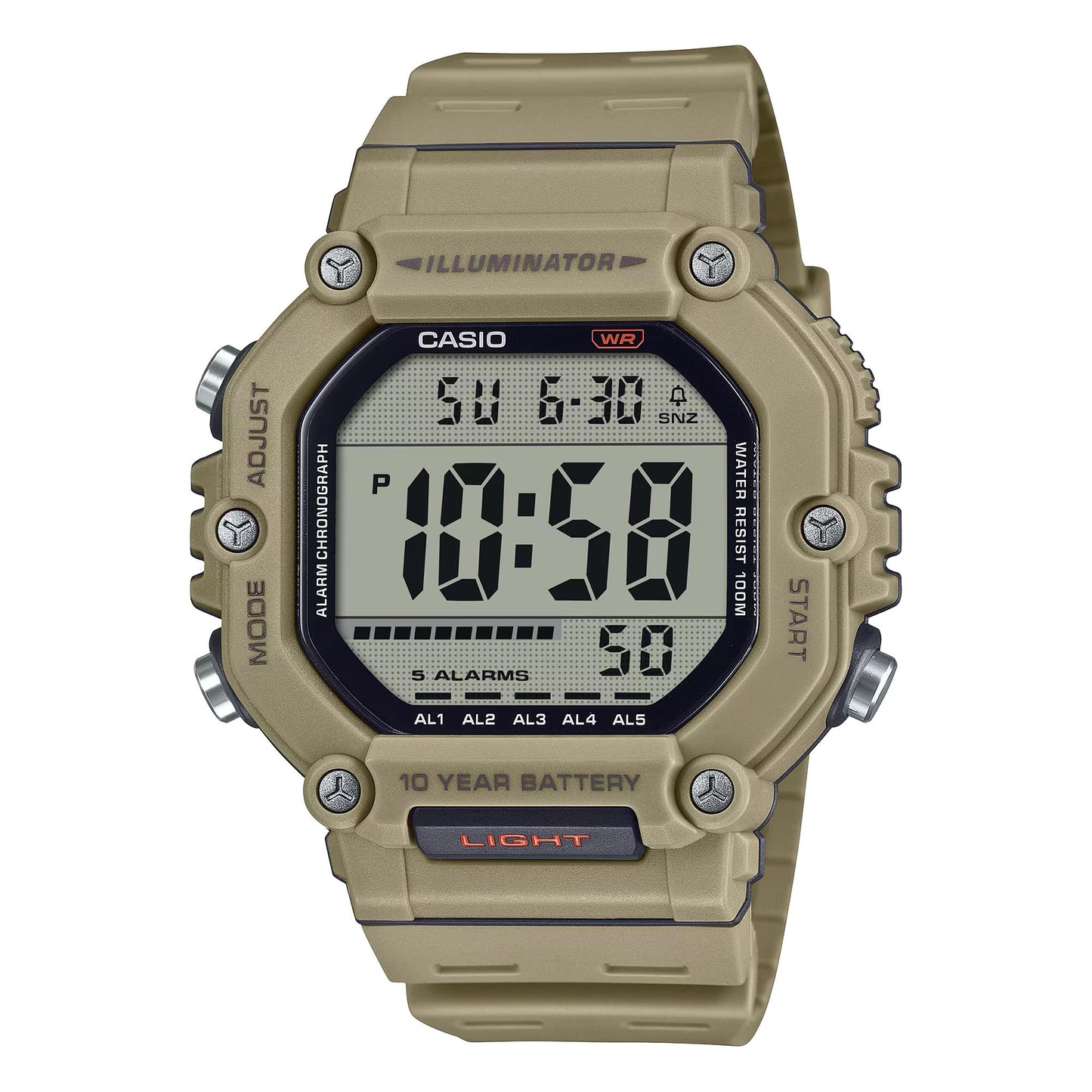 HOTCasio AE-1600H Series | Black | 10-Year Battery | LED Illuminator | Digital Watch