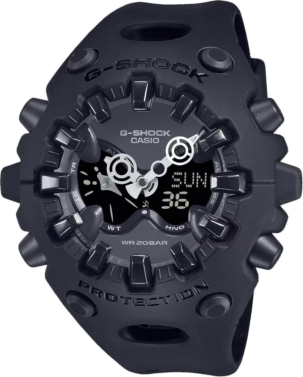 HOTG-Shock Casio Big Case Resin Analog-Digital Watch GAV01A