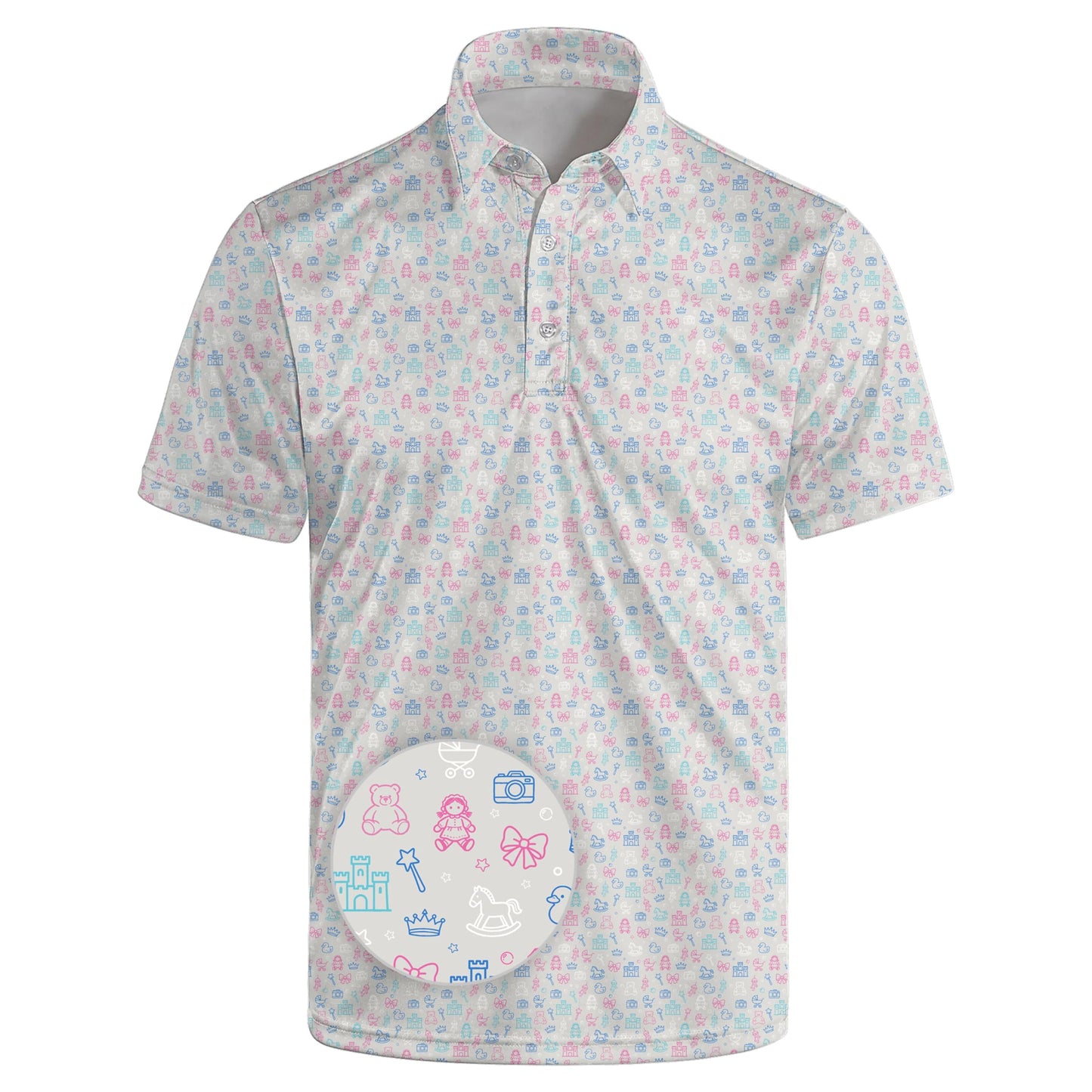 HOTGolf Polos for Men Funny Moisture Wicking Golf Shirts Performance Quick-Dry Polo Shirts Short Sleeve