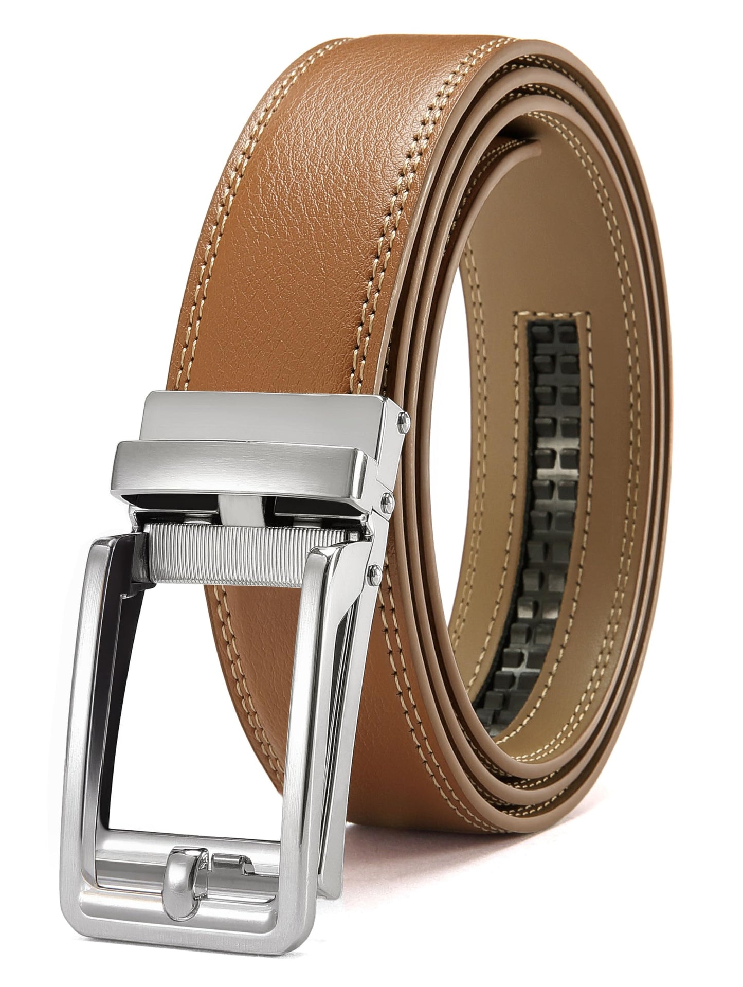 HOTCHAOREN Click Belts for Men - Mens Ratchet Belt 1 3/8" for Dress Pants - Perfect Companion to Men's Oxfords