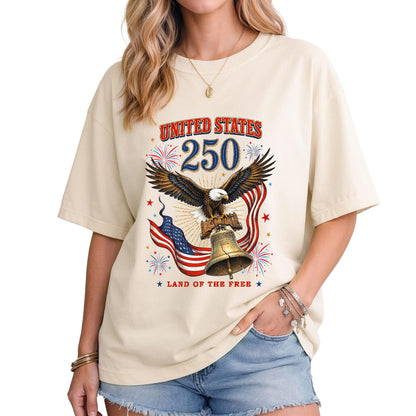 HOTPatriotic Shirts for Men, USA Eagle Graphic Shirts for Men | Mark 250 years of American spirit with these unique commemorative tees, designed for bold style and lasting comfort