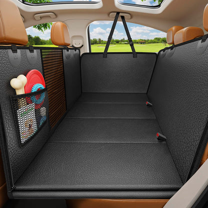 HOTURPOWER Dog Car Seat Cover for Pets 100% Waterproof Seat Cover Hammock 600D Heavy Duty Scratch Proof Nonslip Durable Soft Back Seat Covers for Cars and SUVs