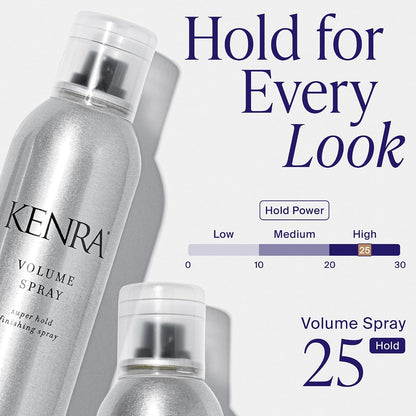 HOTKenra Professional Volume Spray 25 | Super Hold Finishing & Styling Hairspray | Flake-free & Fast-drying | Wind & Humidity Resistance | All Hair Types