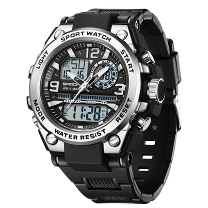 HOTKXAITO Men's Watches Sports Outdoor Waterproof Military Watch Date Multi Function Tactics LED Alarm Stopwatch