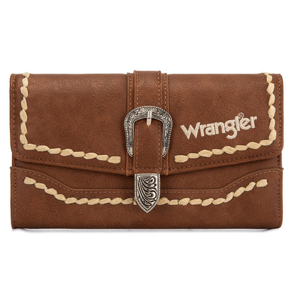 HOTMontana West Wrangler Wallets for Women Western Buckle RFID Blocking Wallet Credit Card Holder