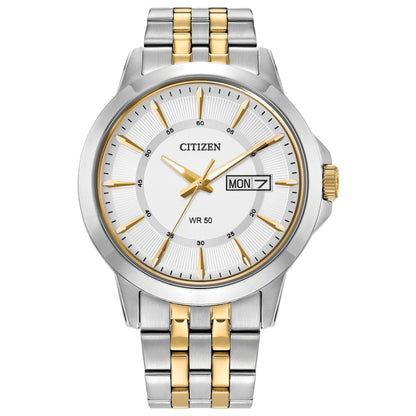 HOTCitizen Quartz Mens Watch, Stainless Steel, Classic, Two-Tone