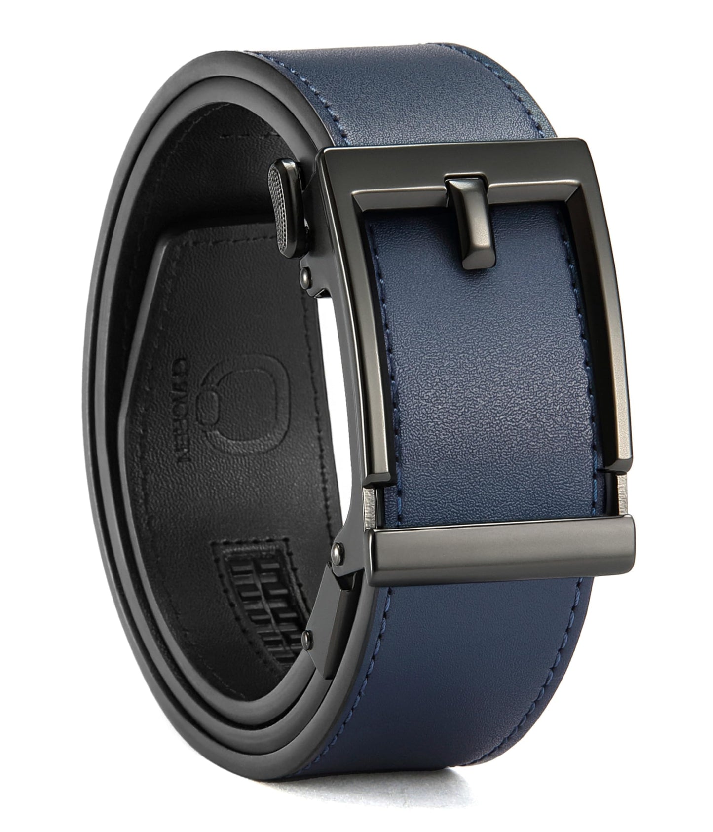 HOTCHAOREN Ratchet Belts for Men - 1.5" Mens Belt Genuine Leather for Causual Jeans - Customizable Style, Versatile Fit