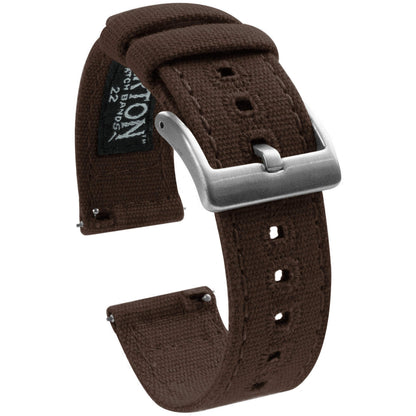 HOTBARTON Canvas Quick Release Watch Band Straps