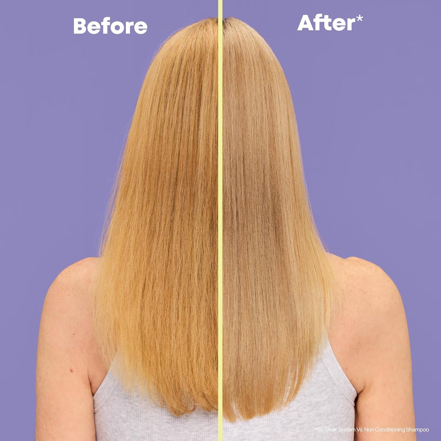 HOTMatrix So Silver Purple Shampoo - Neutralizes Yellow Tones, Color Depositing, Brightening & Toning, For Color Treated, Blonde, Grey, White and Platinum Hair, Vegan