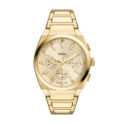 HOTFossil Men's Everett Quartz Stainless Steel Watch, Three-Hand Watch for Men