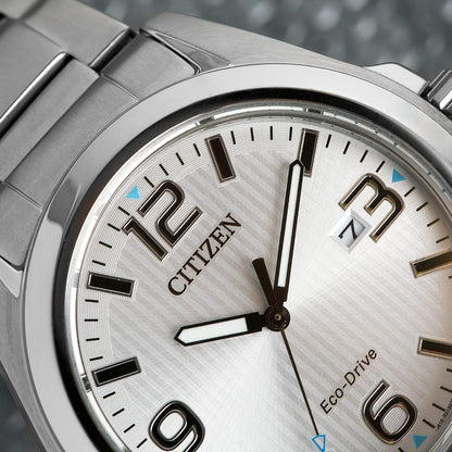HOTCitizen Men's Eco-Drive Weekender Garrison Field Watch in Stainless
