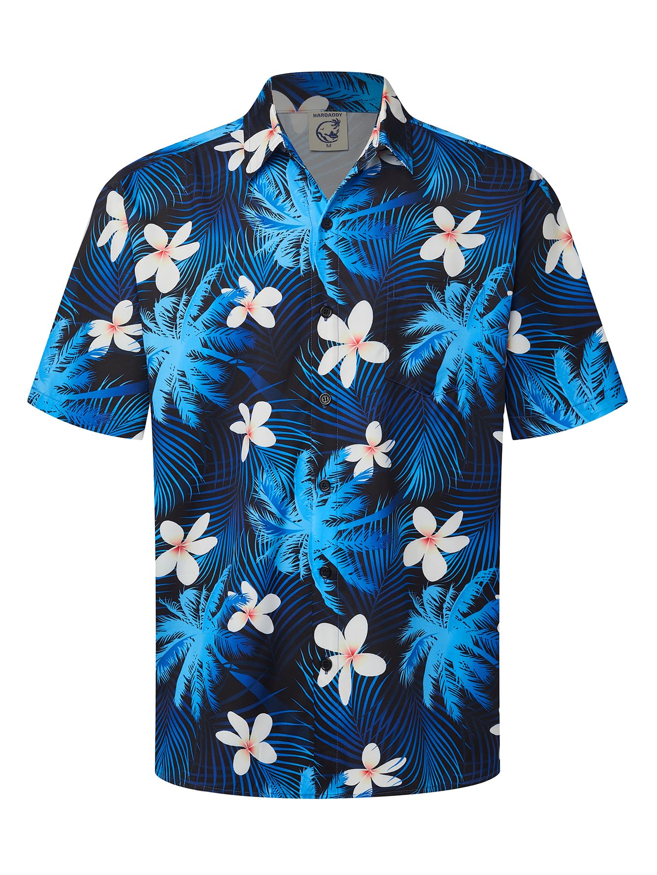 HOTHardaddy Men's Hawaiian Shirt Short Sleeves Coconut Printed Button Down Summer Beach Casual Shirts