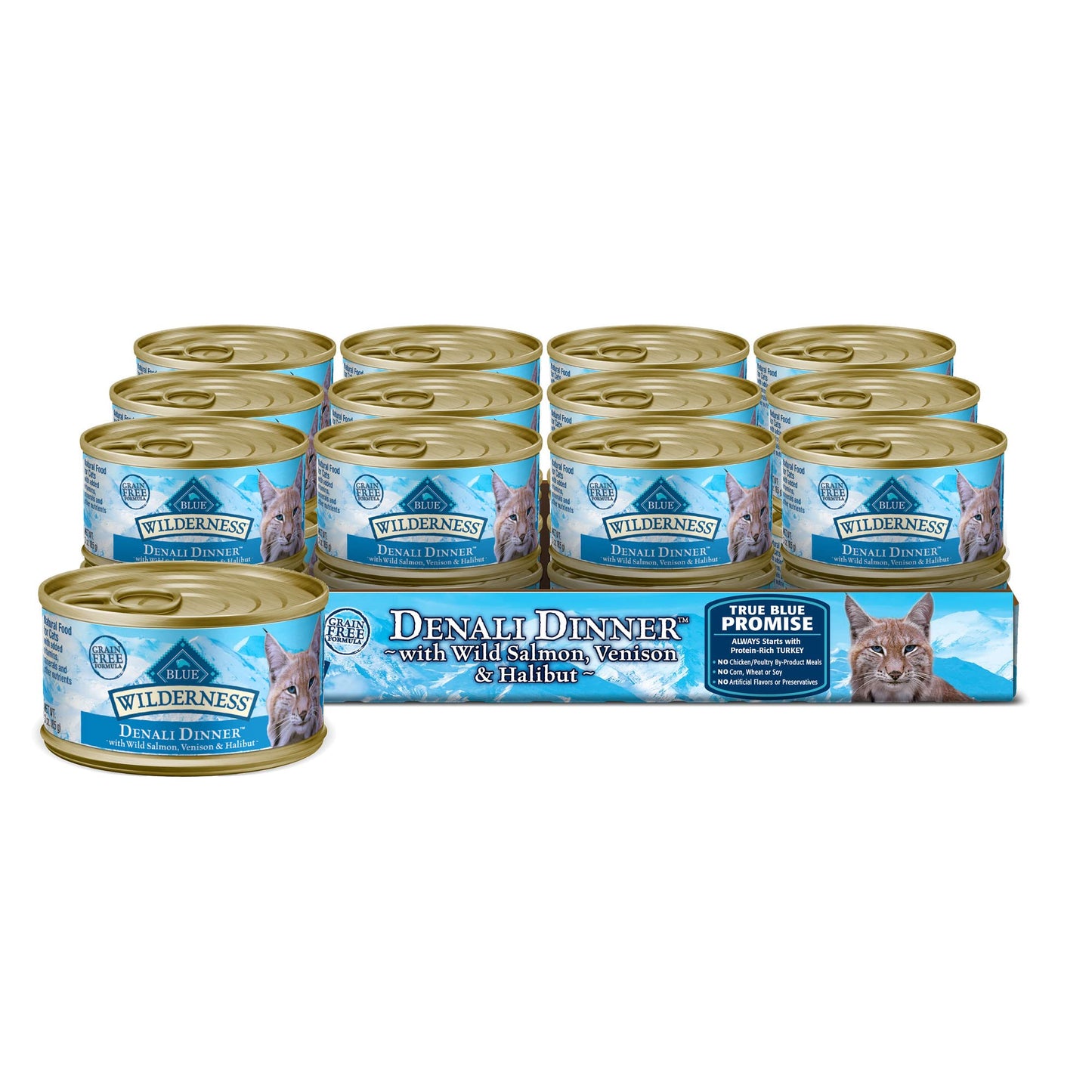 HOTBlue Buffalo Tastefuls Flaked Adult Wet Cat Food Variety Pack (Tuna, Chicken, Fish & Shrimp), Natural Ingredients Enhanced with Vitamins, Minerals & Other Nutrients, 3-oz. Each (12 Cans)