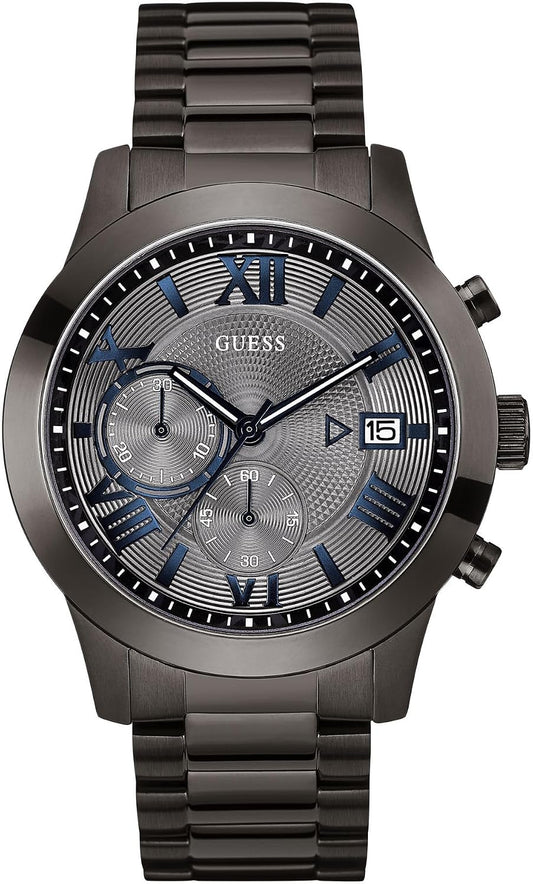 HOTGuess Men's Analog Dress Watch| Stainless Steel Case| 50M Water Resistance
