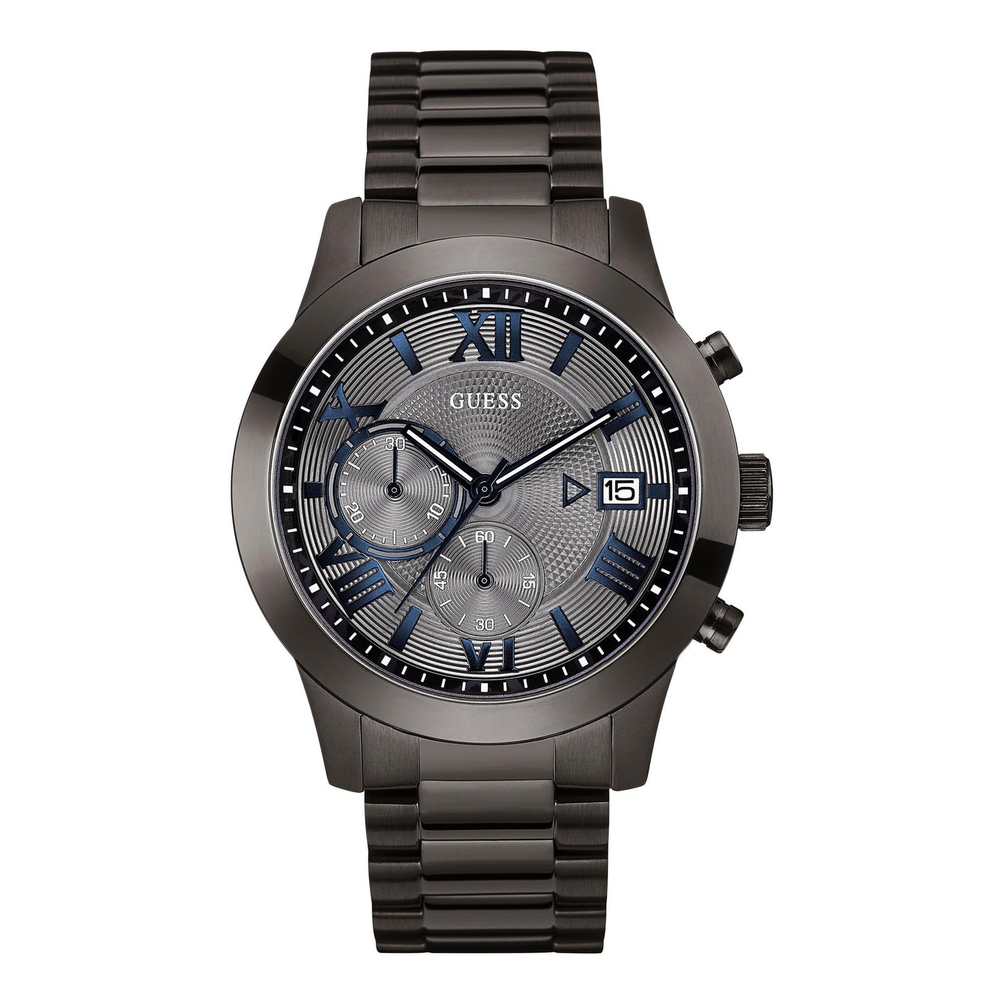 HOTGuess Men's Analog Dress Watch| Stainless Steel Case| 50M Water Resistance