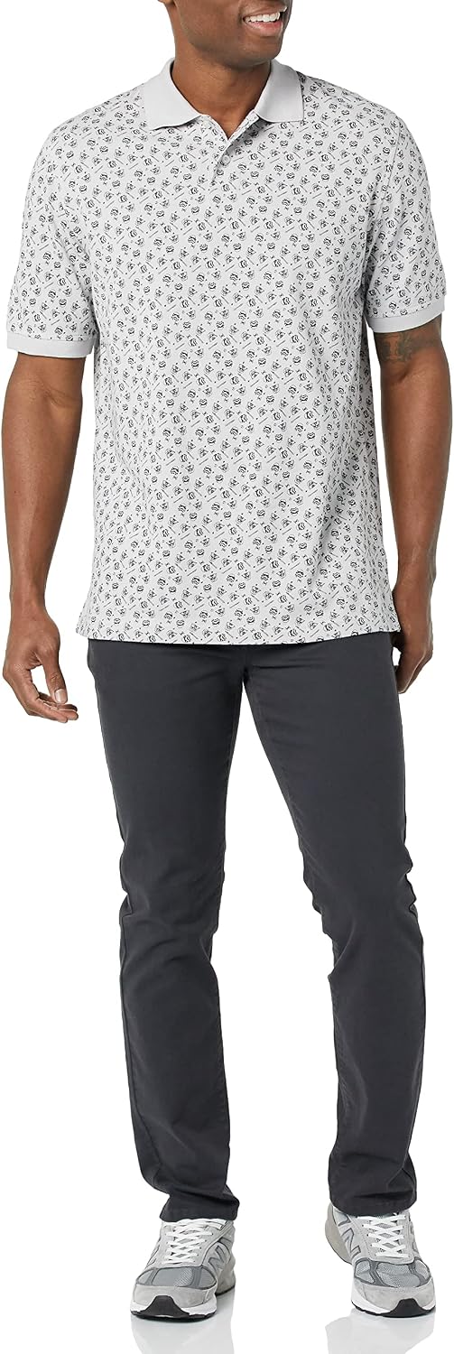 HOTAmazon Essentials Disney | Marvel | Star Wars Men's Regular-Fit Short Sleeve Cotton Pique Polo Shirt, Pack of 2