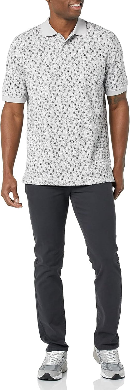 HOTAmazon Essentials Disney | Marvel | Star Wars Men's Regular-Fit Short Sleeve Cotton Pique Polo Shirt, Pack of 2