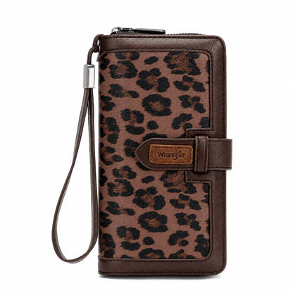 HOTX Wrangler Women's Wallets Bifold Wristlet Wallets for Women Large Capacity Credit Card Wallet with ID Window