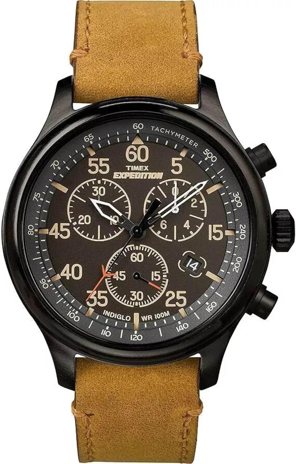 HOTTimex Expedition Field Chronograph 43mm Men’s Analog Watch | INDIGLO Backlight | Durable Comfortable Adjustable Strap | Rugged Outdoor Watch | 100M Water Resistance