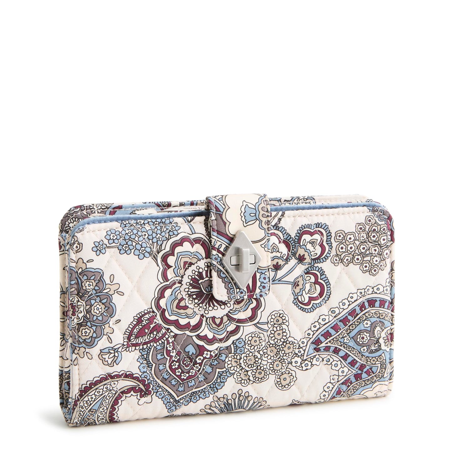 HOTVera Bradley Women's Premium Cotton Turnlock Wallet – Vibrant Paisley