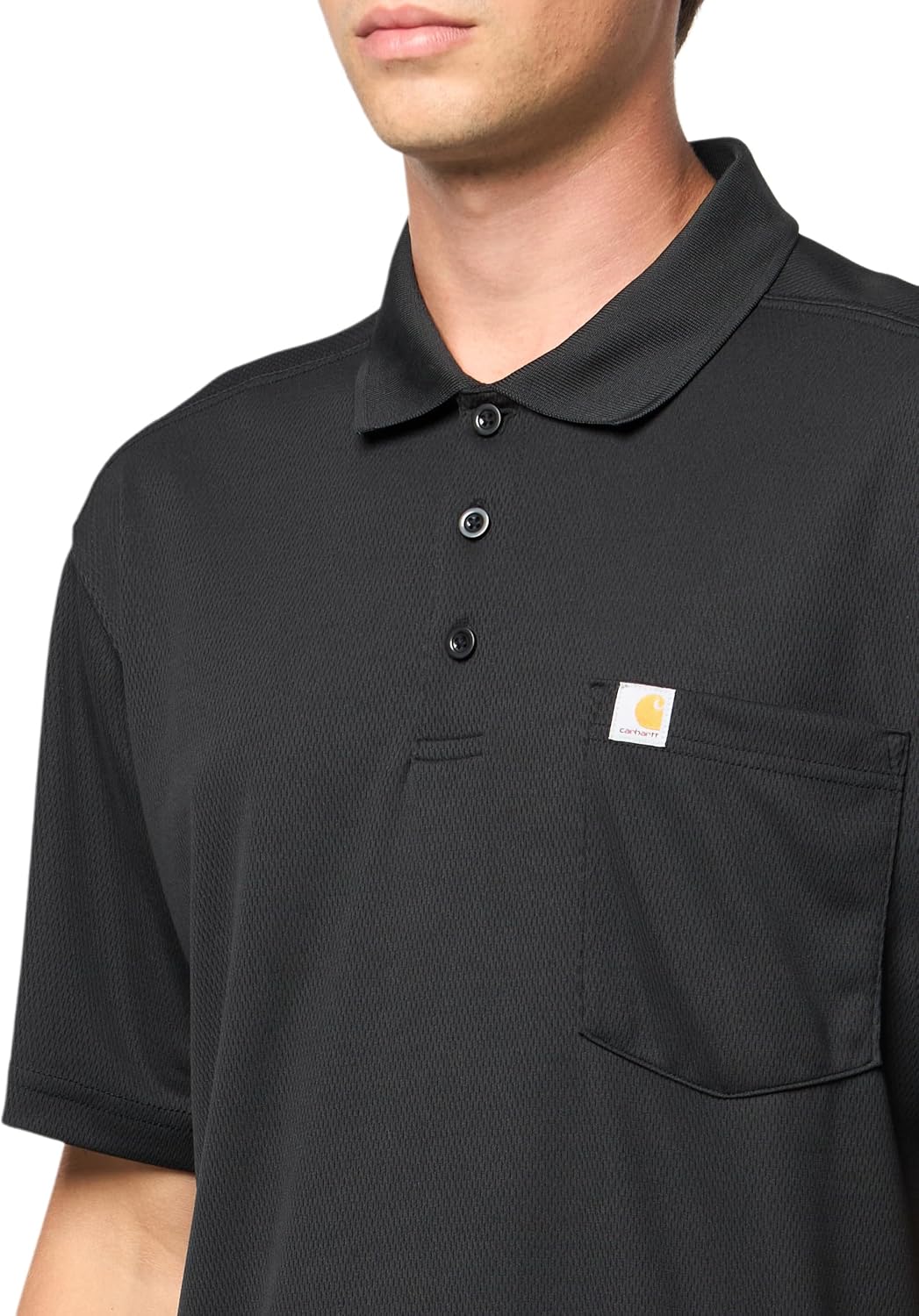 HOTCarhartt Men's Force Relaxed Fit Lightweight Short-Sleeve Pocket Polo