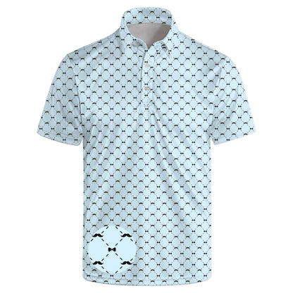 HOTGolf Polos for Men Funny Moisture Wicking Golf Shirts Performance Quick-Dry Polo Shirts Short Sleeve