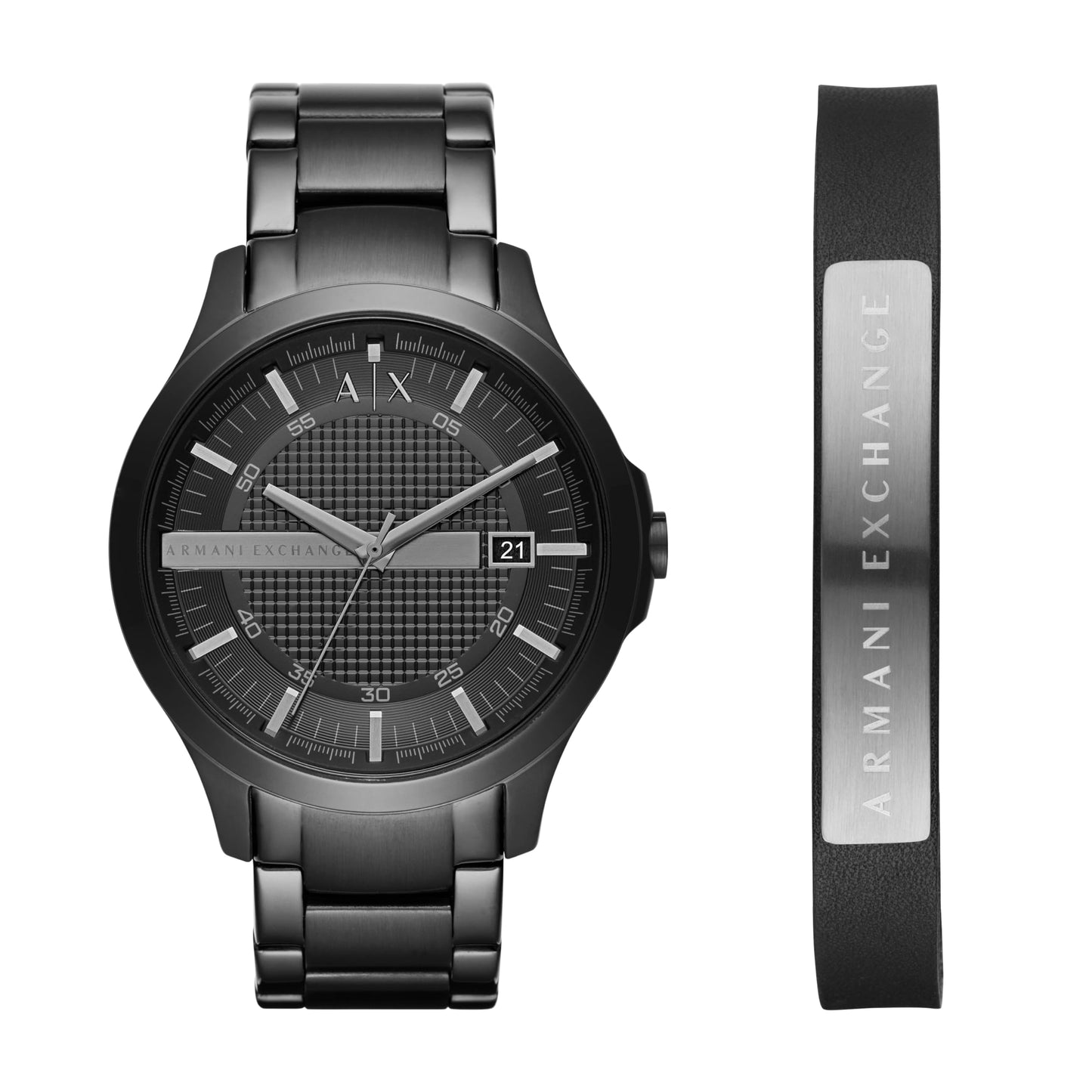 HOTA|X Armani Exchange Men's Watch, Three-Hand Stainless Steel Watch for Men