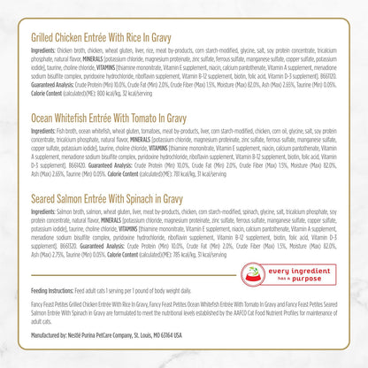 HOTPurina Fancy Feast Gourmet Wet Cat Food Variety Pack, Petites Gravy Collection, break-apart tubs, 48 servings - (Pack of 24) 2.8 oz. Tubs