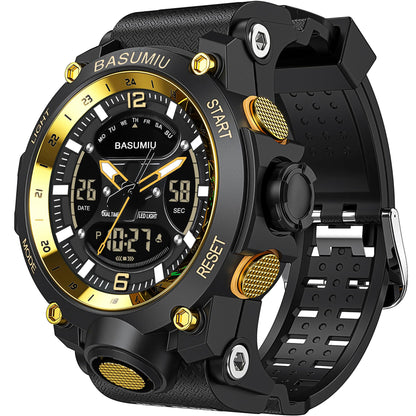 HOTGold Military Dive Tactical Digital Man Watches for Men Nice Luxury Waterproof Diver Mens Watches Work Black Sports