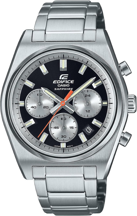 HOTCasio EFB-730D Series | Men's Digital Watch | (Silver/Black) | 100WR | 1-Sec Chronograph | Date Display