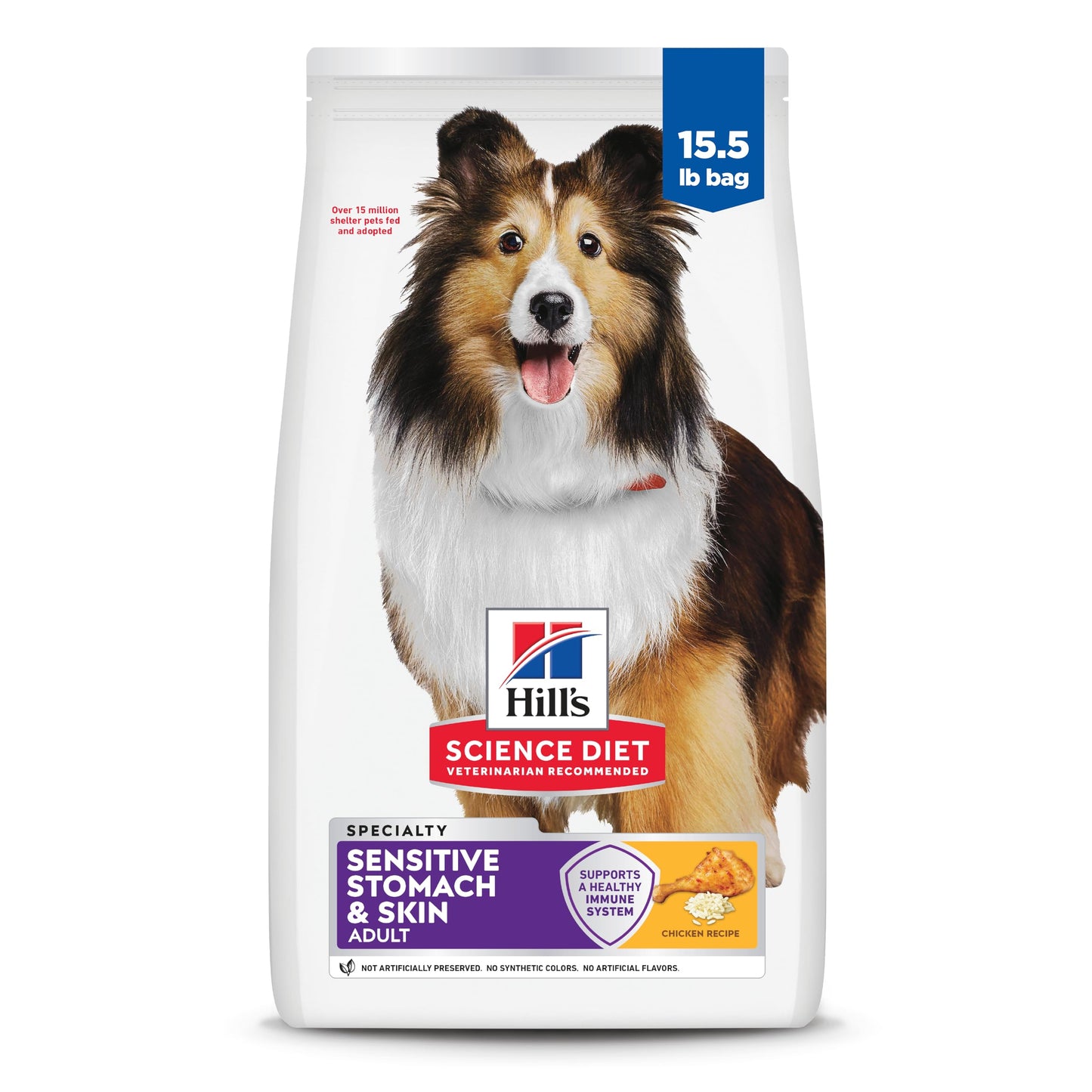HOTHill's Science Diet Sensitive Stomach & Skin Dry Dog Food | #1 Veterinarian Recommended, Adult Formula, Chicken Recipe, 30 lb. Bag