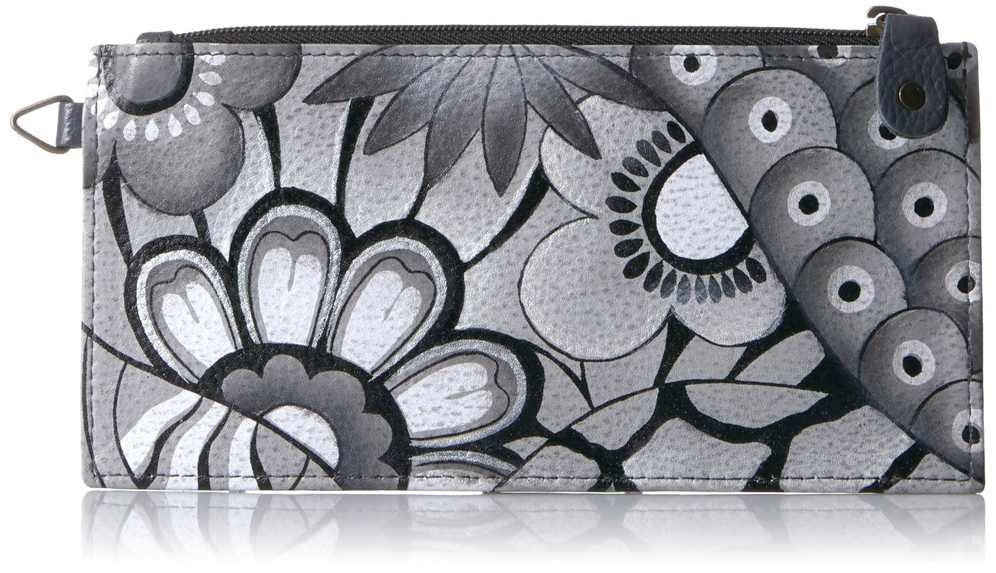 HOTAnna by Anuschka Women's Hand Painted Genuine Leather Organizer Wallet | Hand Painted